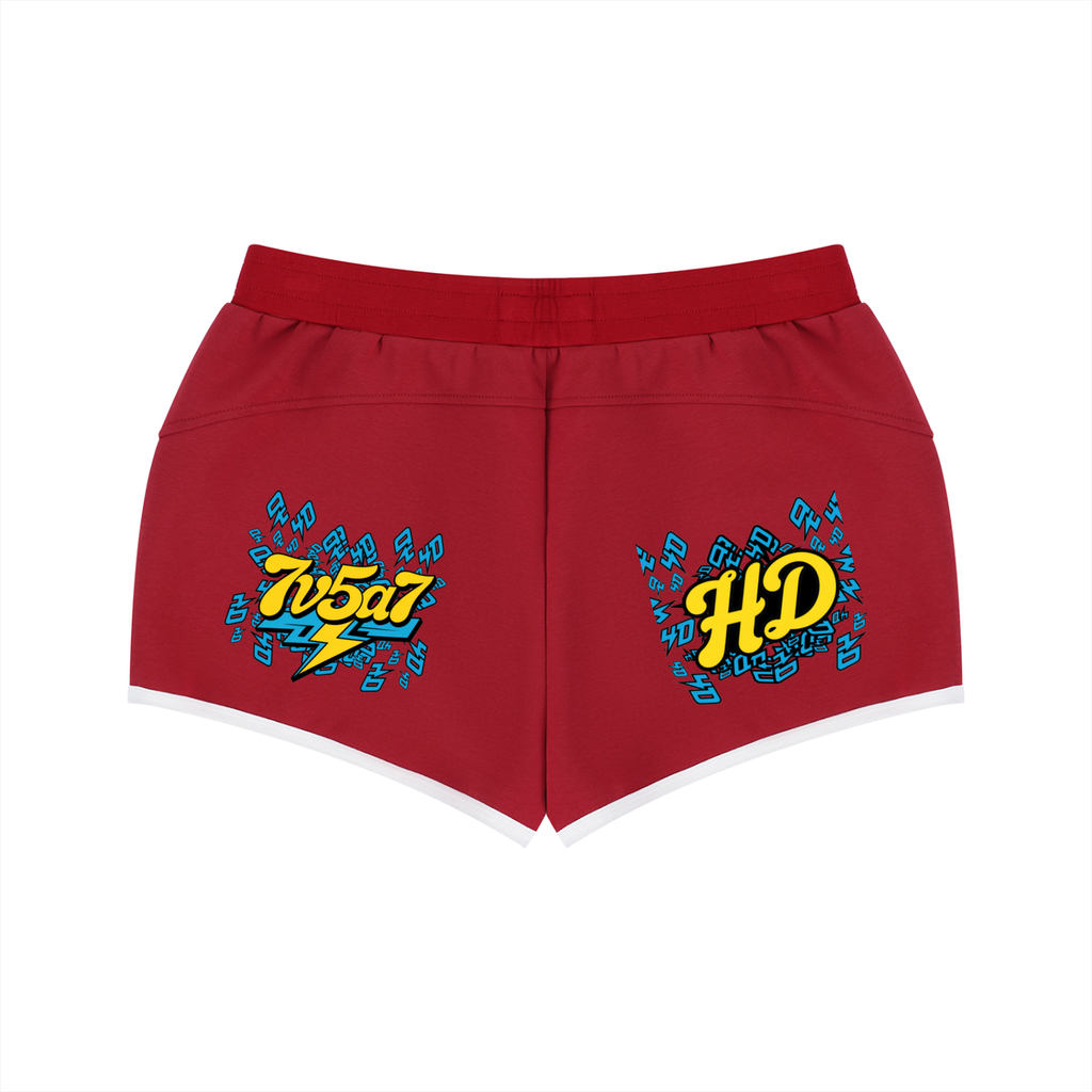 Women's Retro Contrast Binding Shorts