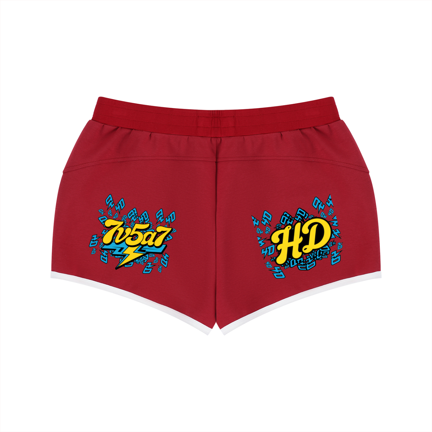 Women's Retro Contrast Binding Shorts