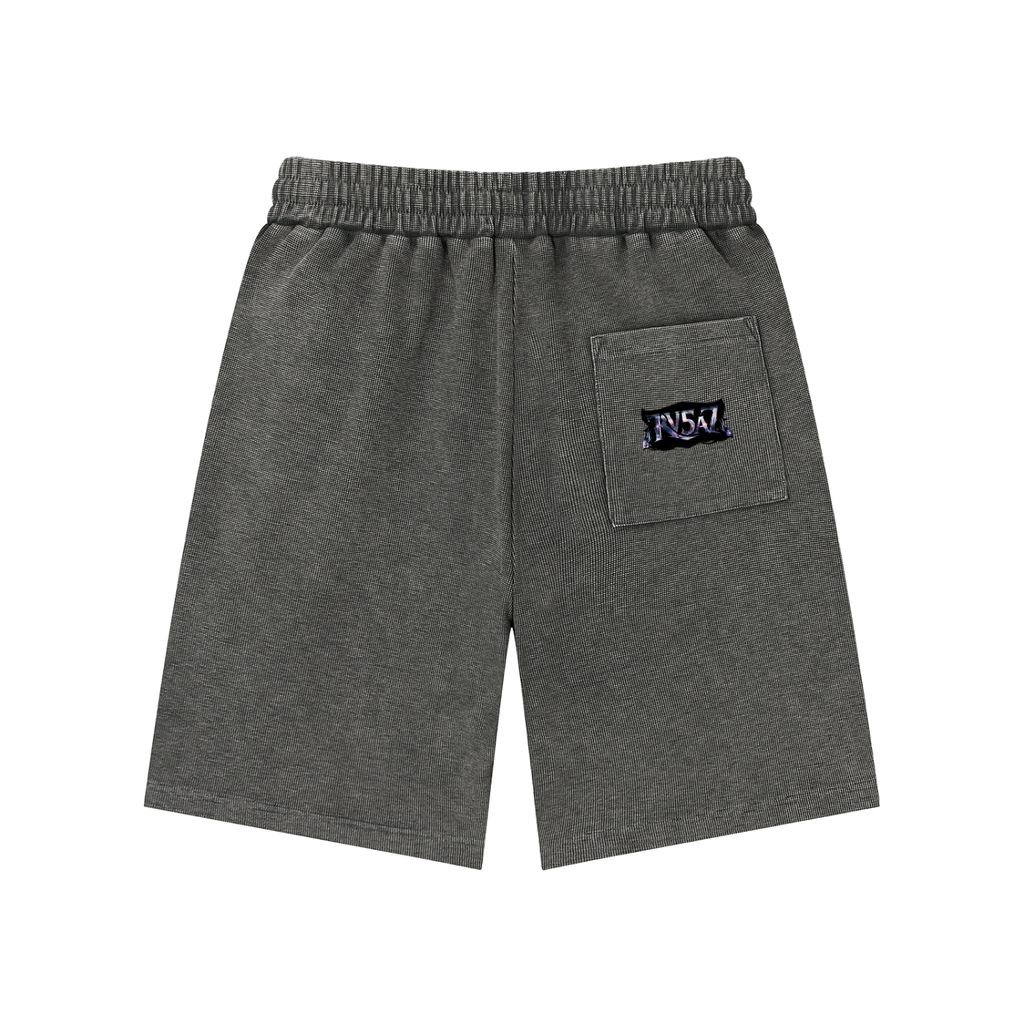 BUFU Wash Waffle Knit Shorts