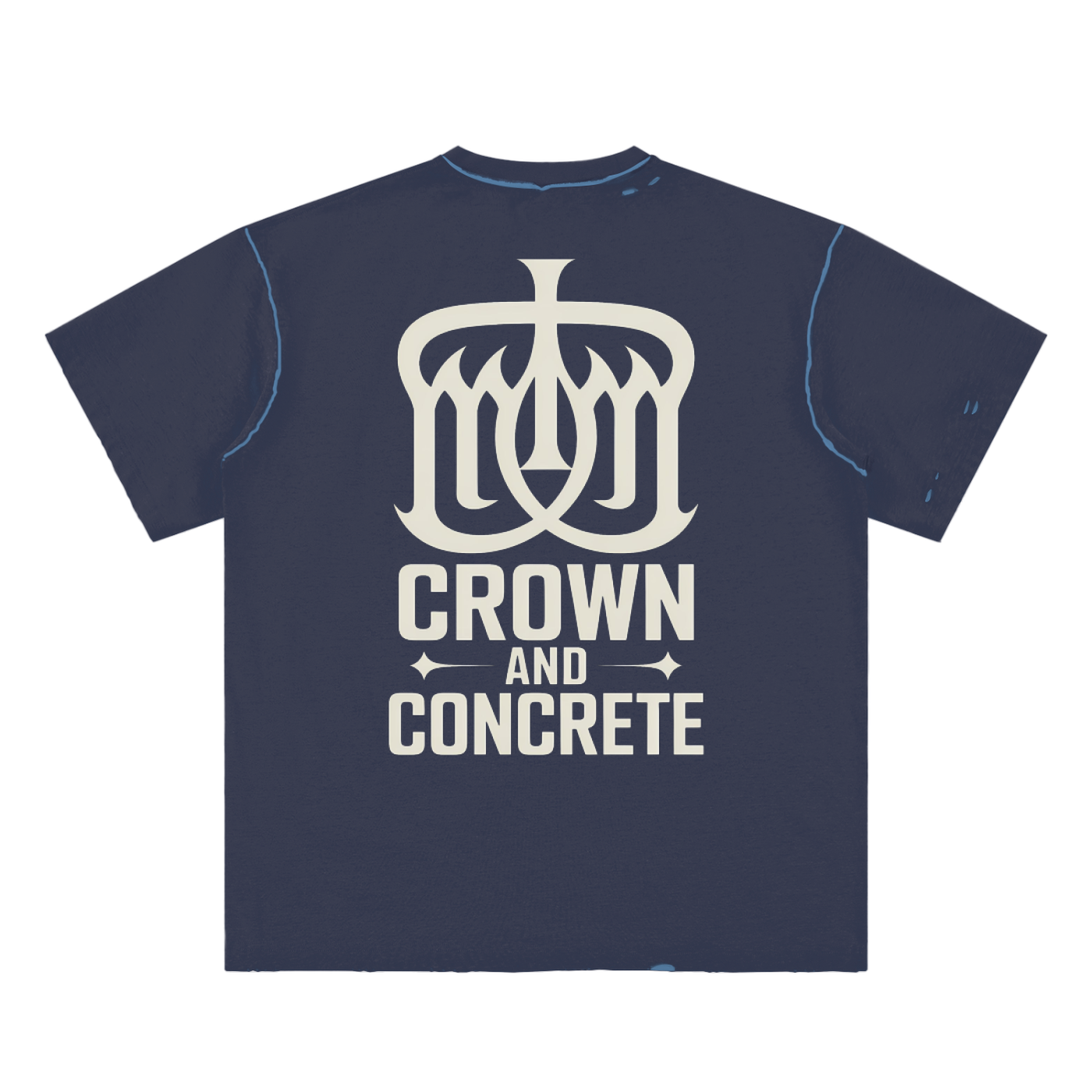 Hand-frayed Reversible T-shirt