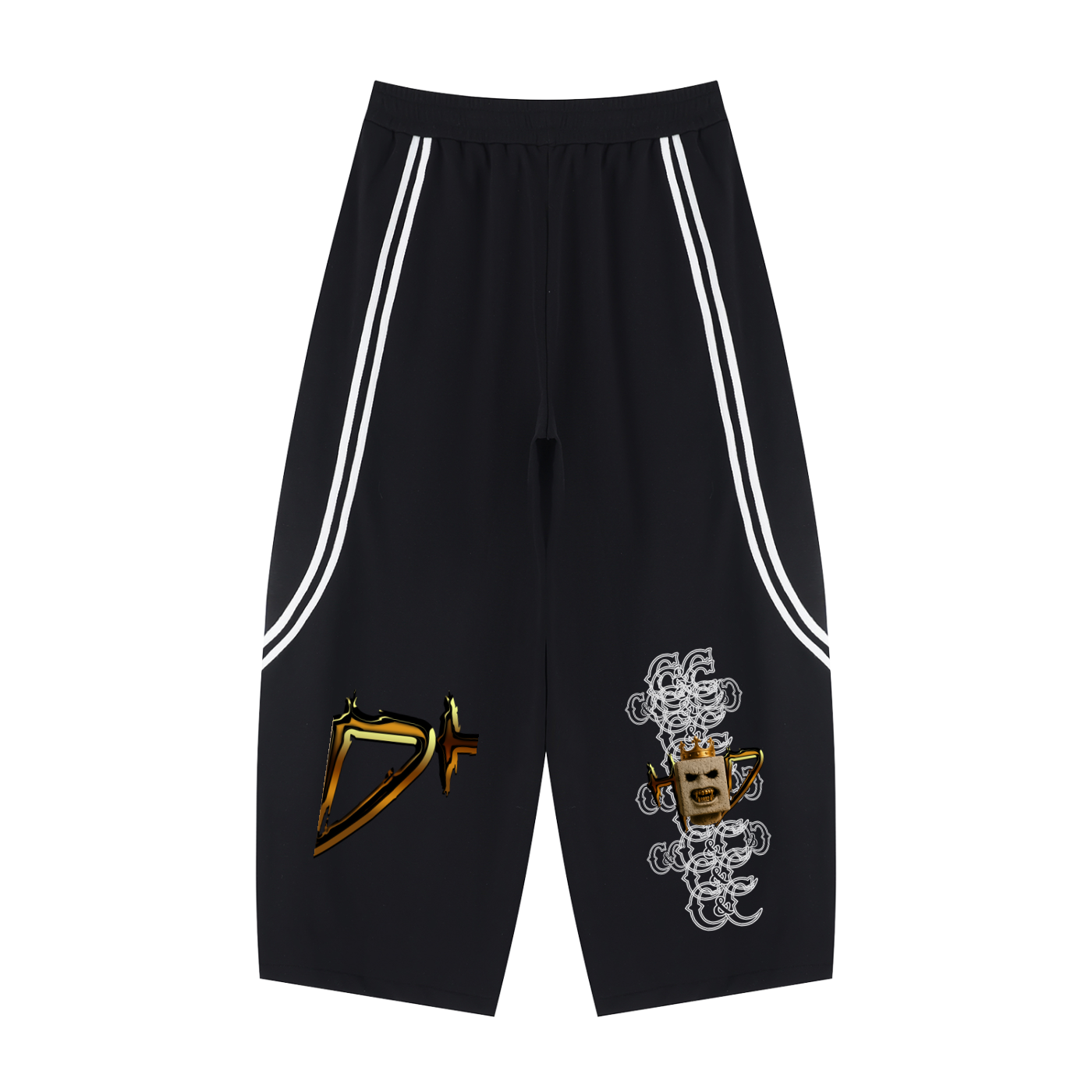 Unisex Wide Leg Piping Sweatpants BLOCKHEAD