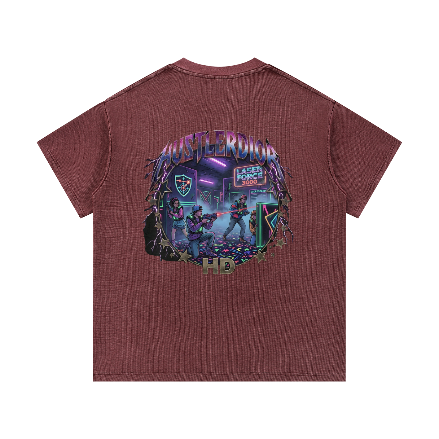 Mineral Wash Waffle Knit T-Shirt