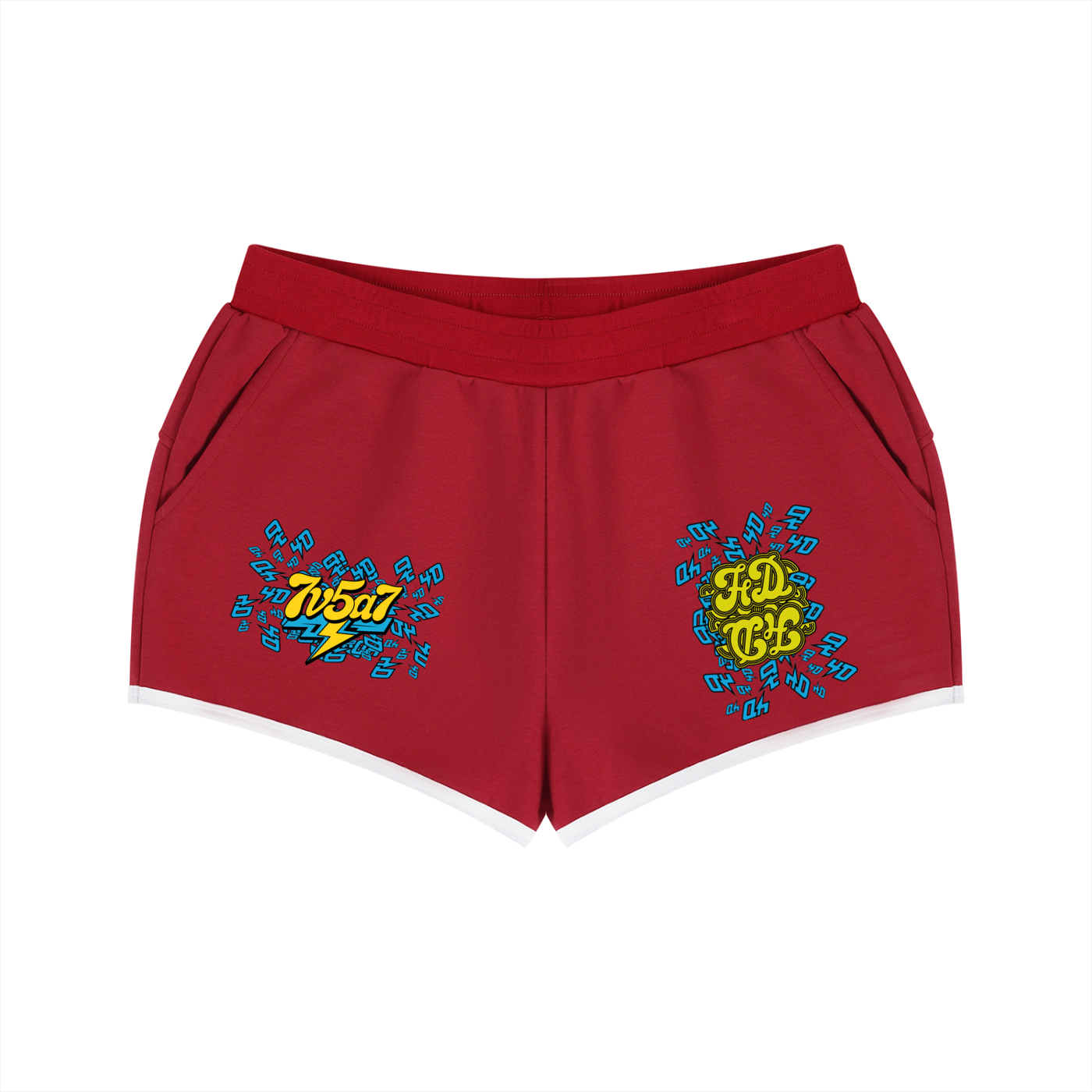 Women's Retro Contrast Binding Shorts