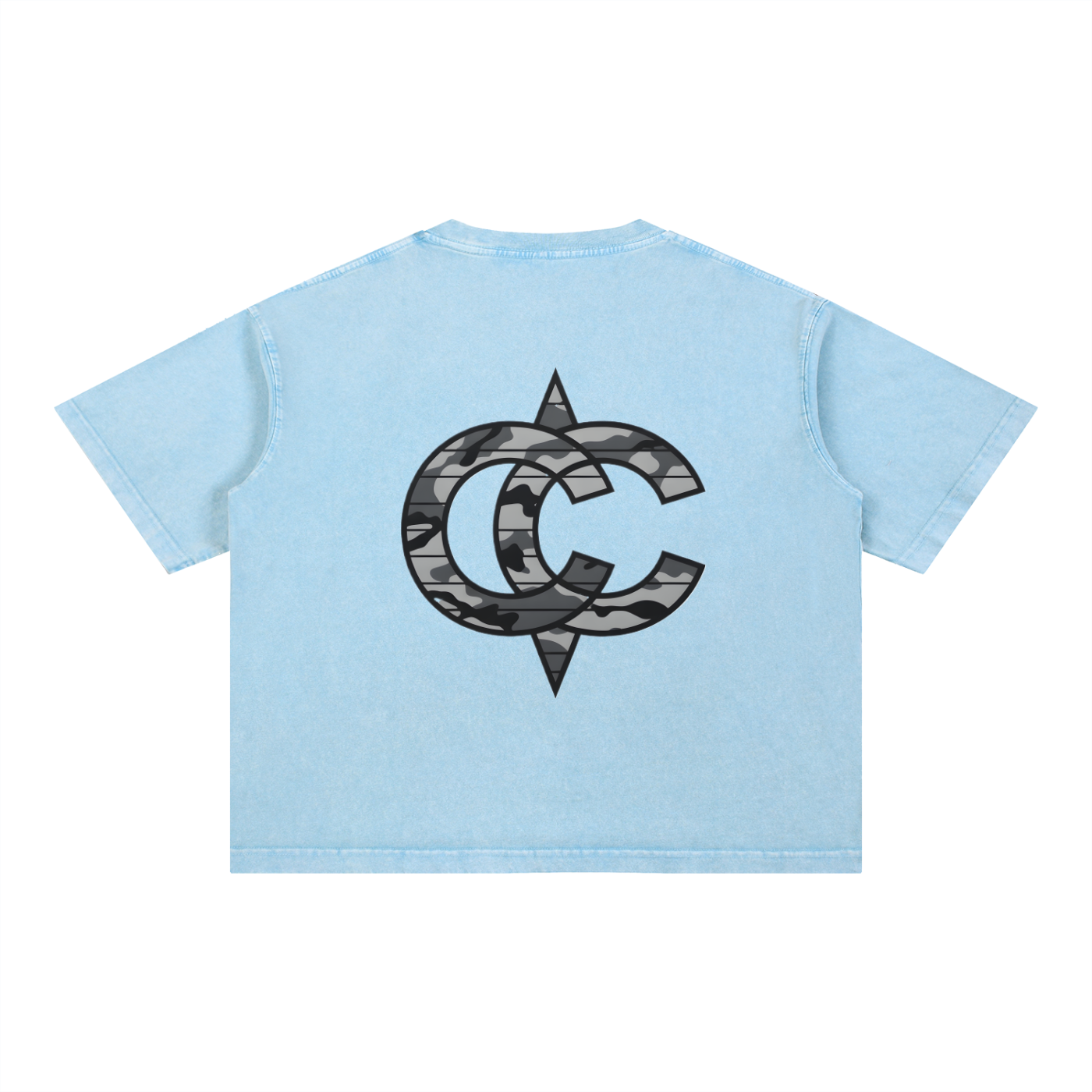 Mineral Wash Boxy Cotton T-Shirt Bootleg Humvee