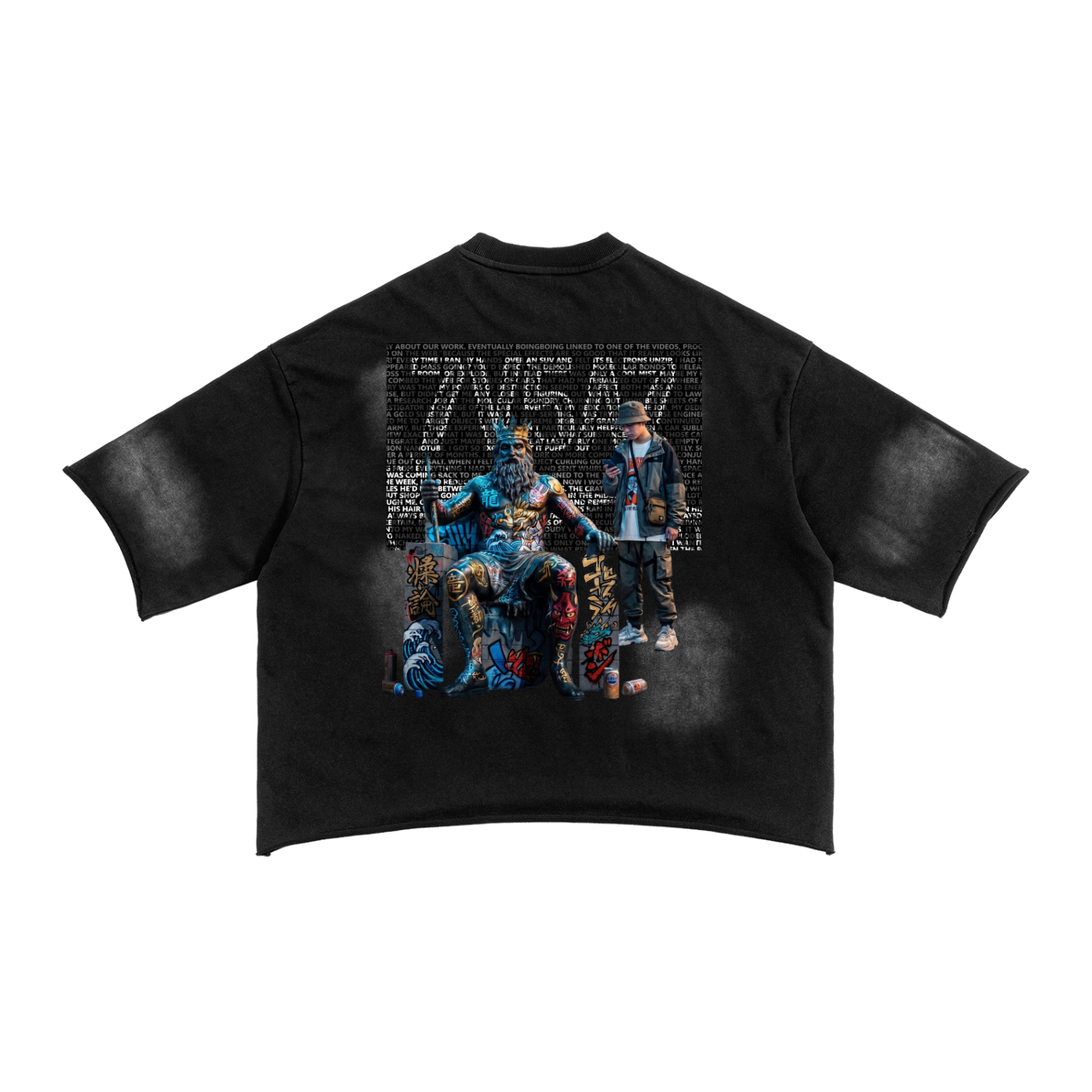 Sunfade French Terry Raw Edge T-Shirt